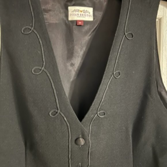 Susan Bristol Women's Wool Vest Medium - Picture 10 of 15